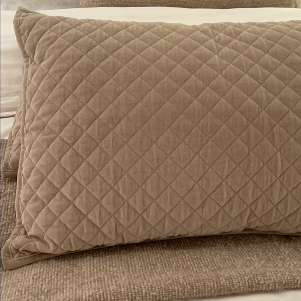 Restoration Hardware king shams
